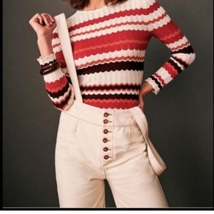 Sezane etienne ecru trouser